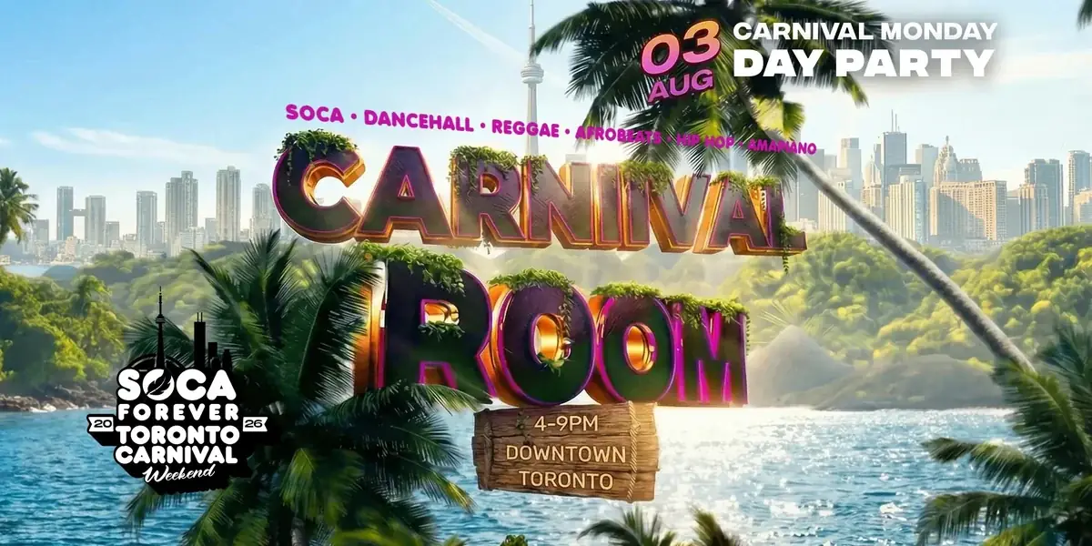 Carnival Room Monday day party flyer